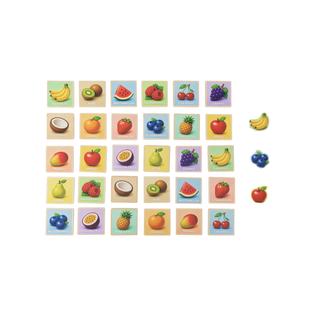 Kinder and Kids Memory game 30pcs set - Fruit